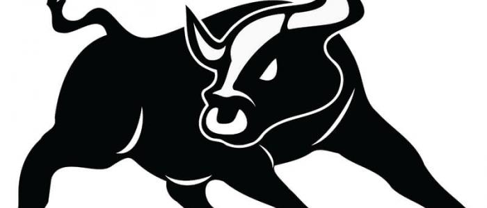 A cartoon bull.